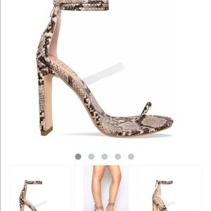 Simmi Shoes Snake Skin Heels